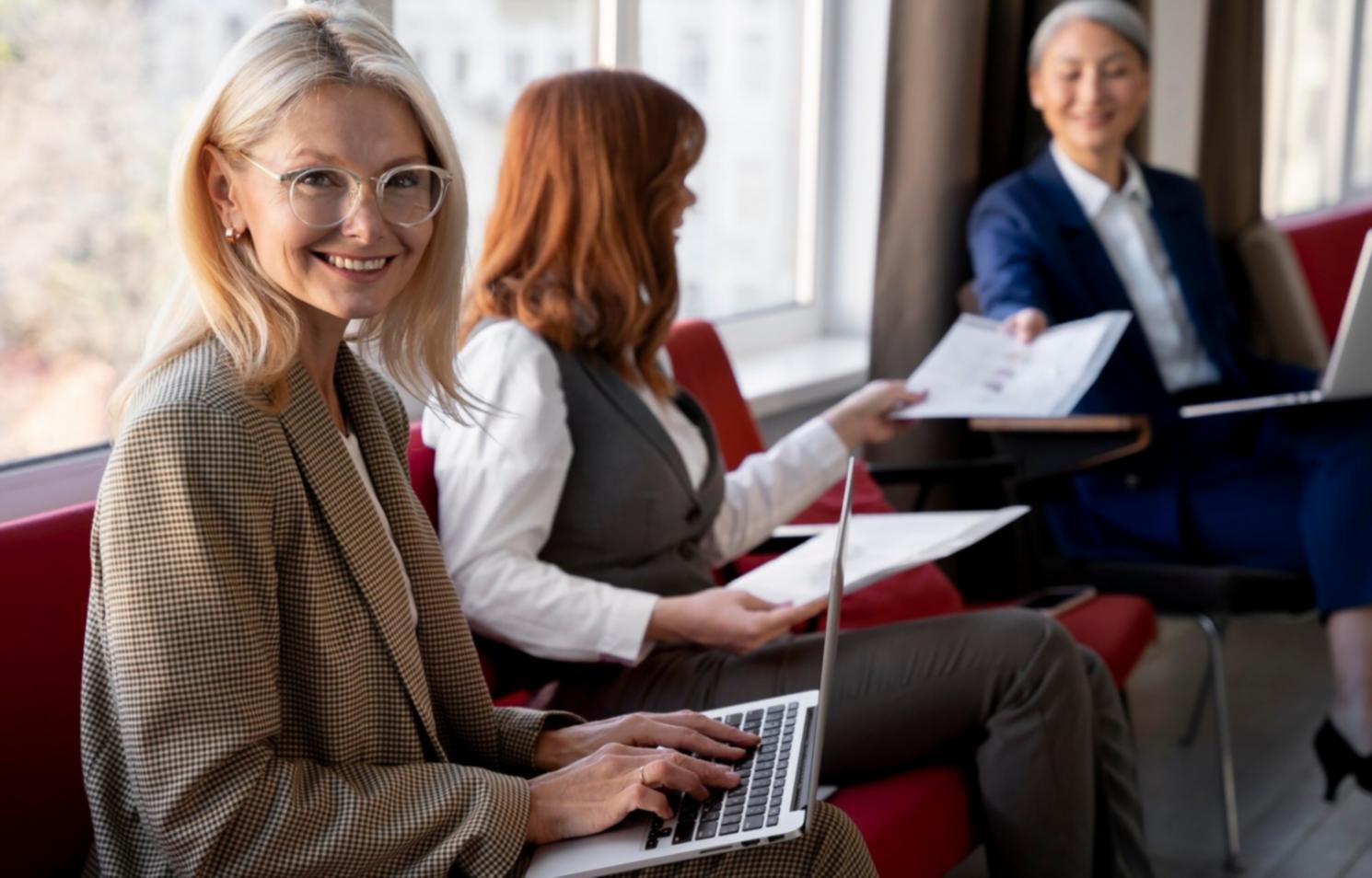 Students analyzing real startup case studies and financial documents